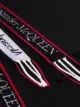 Alexander McQueen logo-tape fringed scarf