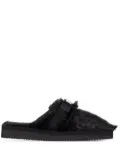 Suicoke Zavo Zeu faux-fur slippers - Black