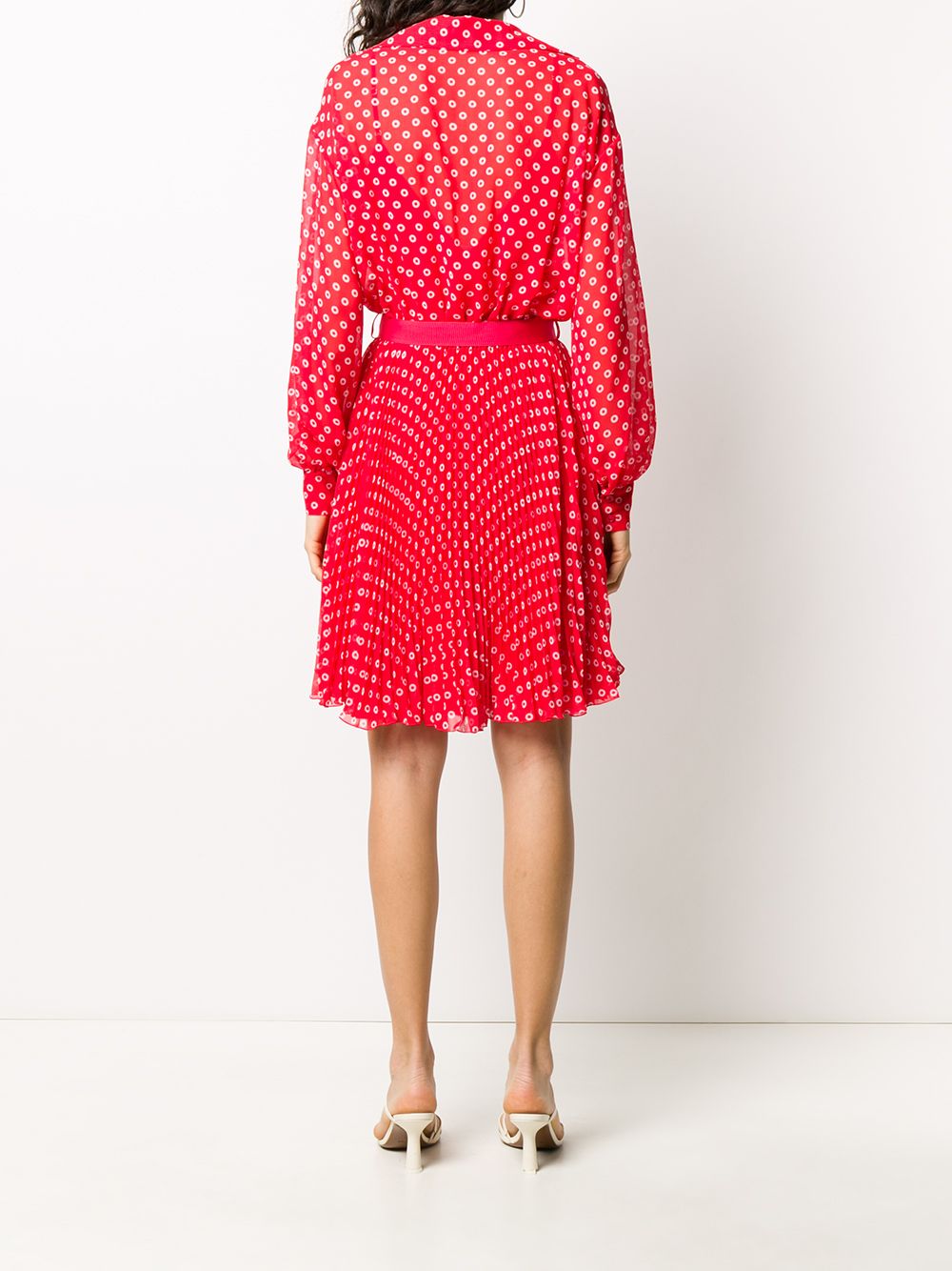 фото Ermanno ermanno dotted shirt dress