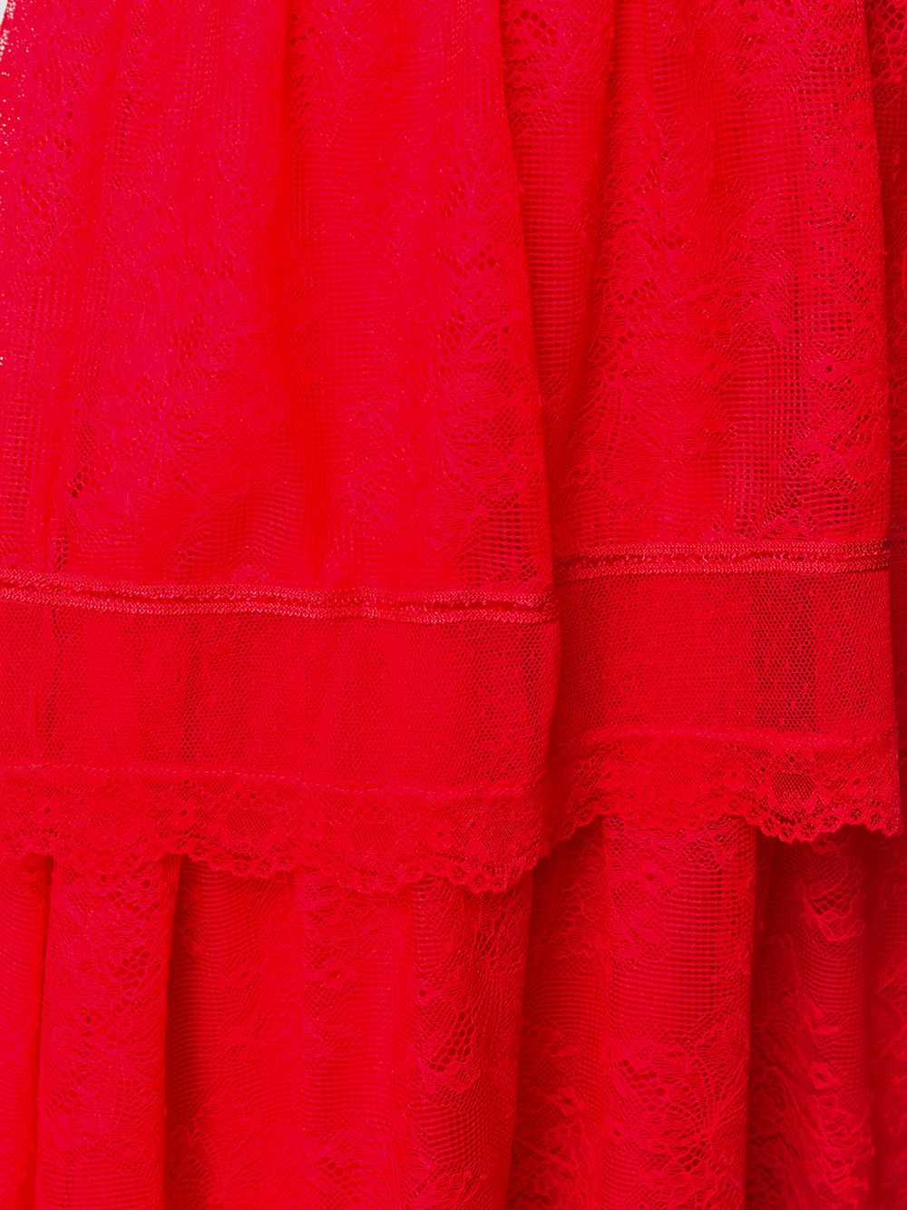 фото Ermanno ermanno кружевное платье с оборками