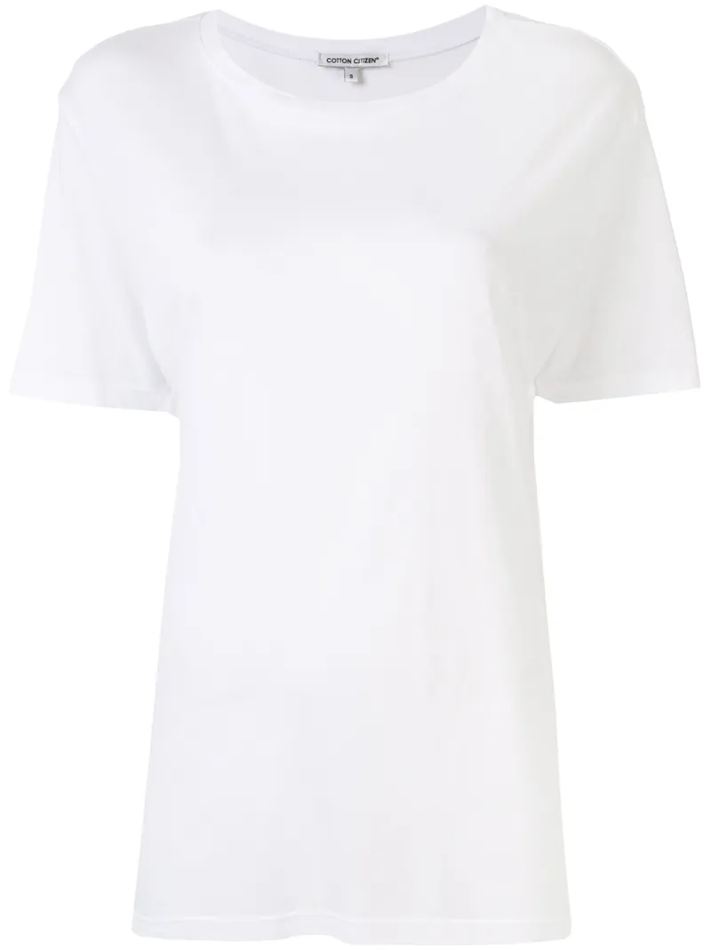 Cotton Citizen Distressed Crewneck Tee In White