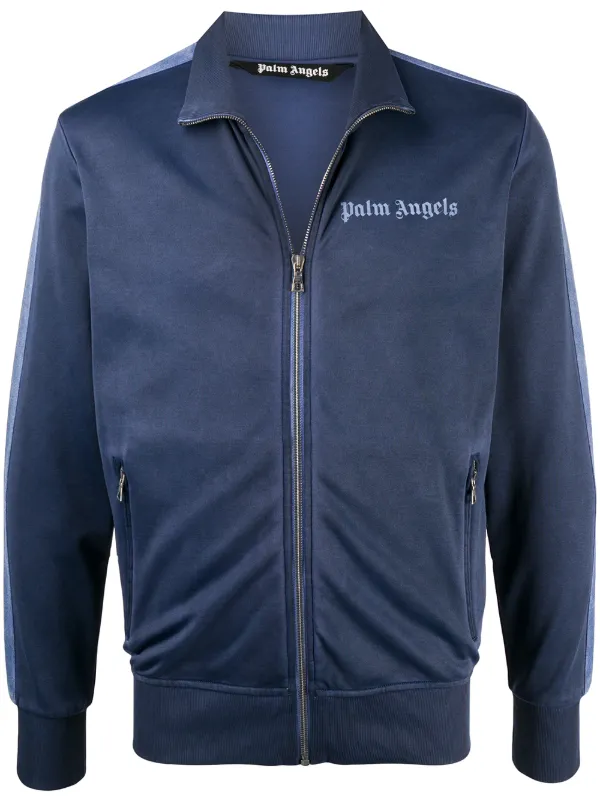 その他 palm angels garment dyed track jacket Palm Angels Garment Dyed Track Jacket | Blue | FARFETCH
