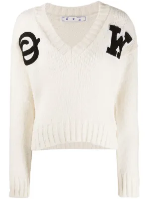 white knitwear womens