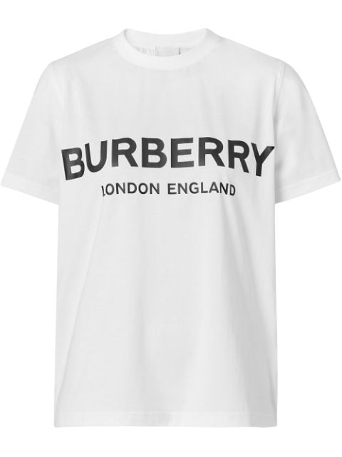 Burberry logo-print crew-neck T-shirt - Farfetch