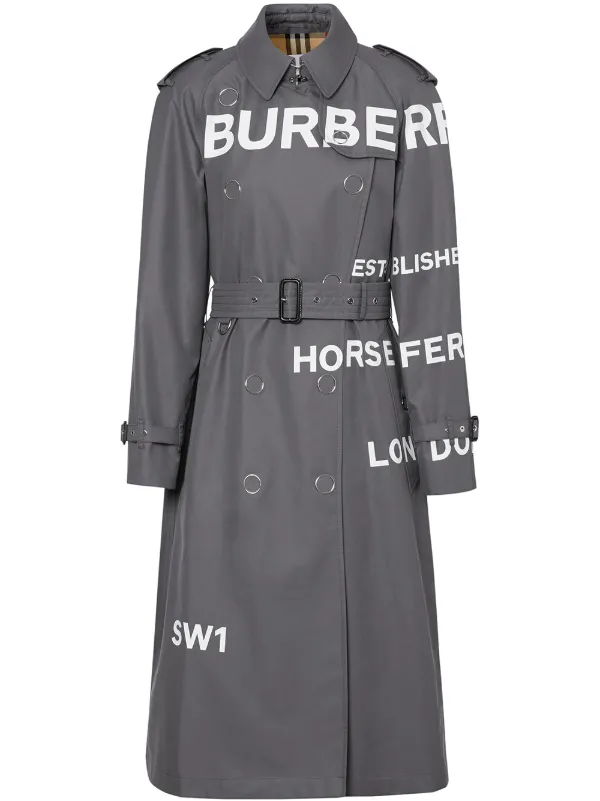 burberry cotton gabardine trench coat