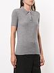 Dion Lee ribbed merino polo top