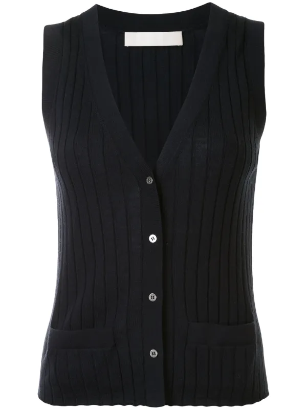 sleeveless knit vest