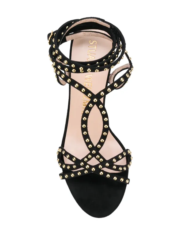stuart weitzman studded sandals