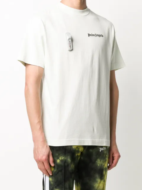 Palm Angels blue logo print T-shirt for 