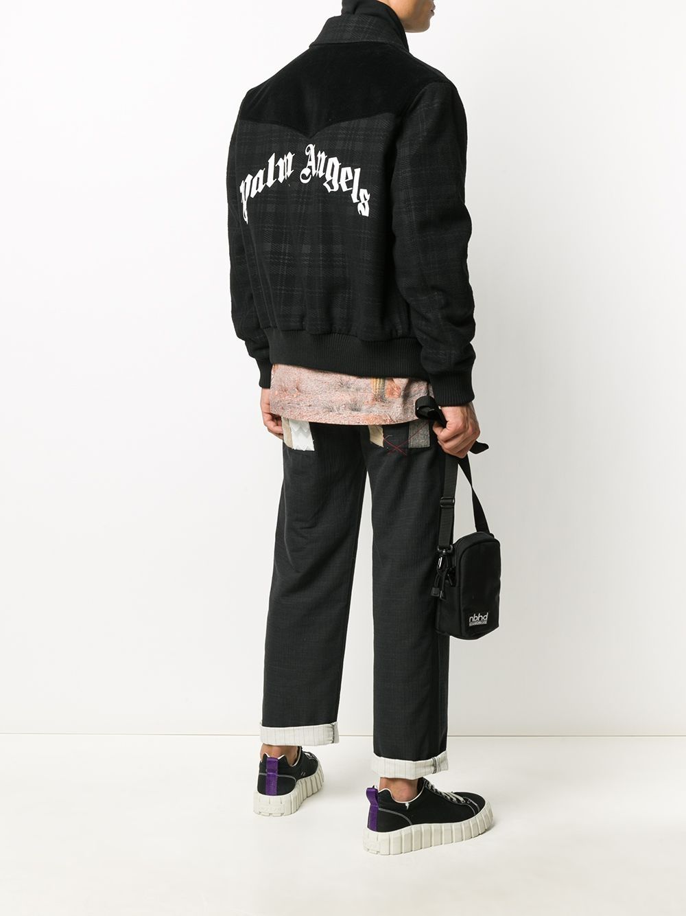 Palm Angels Checked Collared Jacket - Farfetch