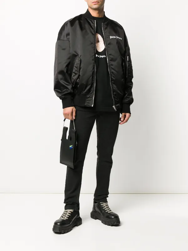 cheap black bomber jacket