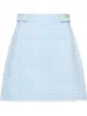 Image 1 of Miu Miu gingham check mini skirt