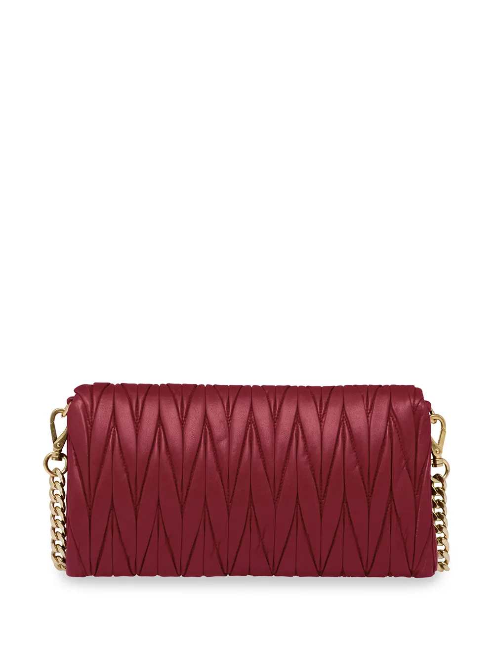 Miu Miu Matelassé Mini Shoulder Bag In Red ModeSens