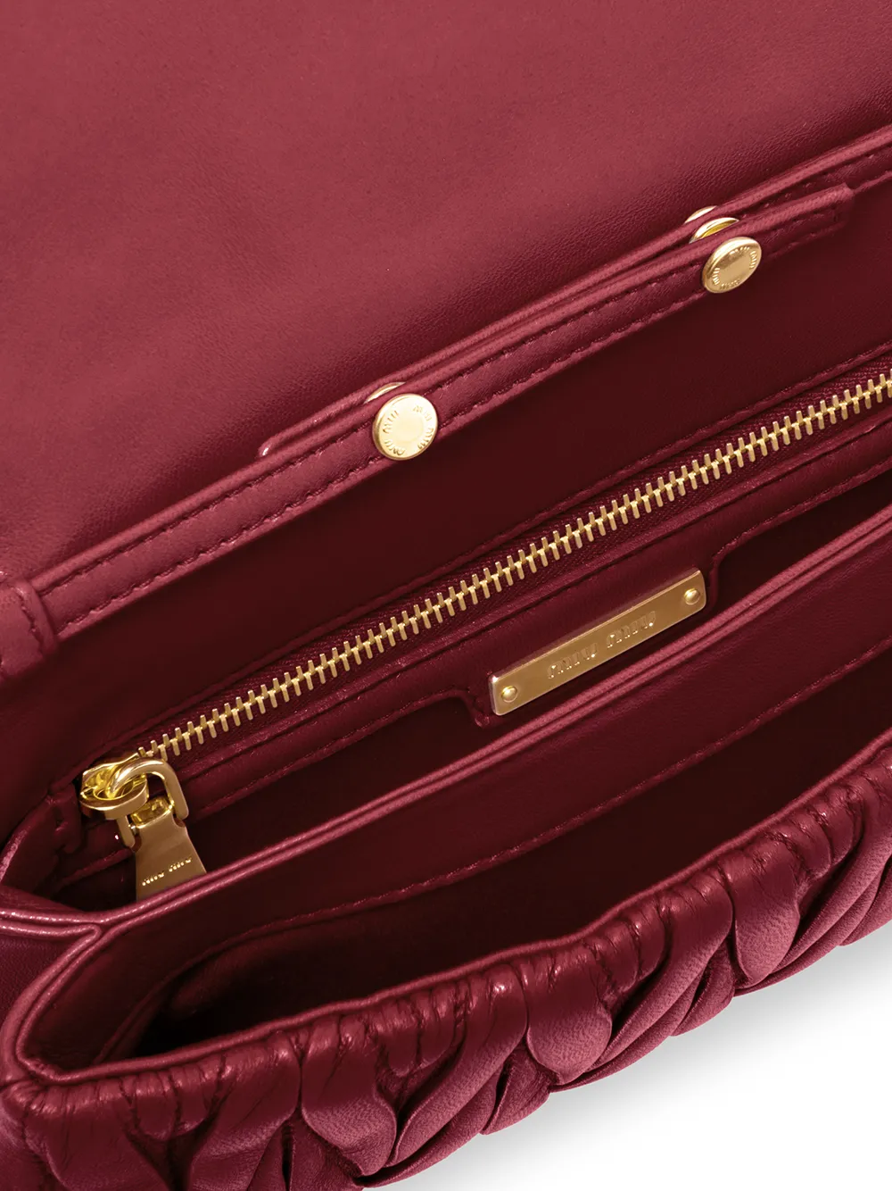 Miu Miu Matelassé Mini Shoulder Bag In Red ModeSens