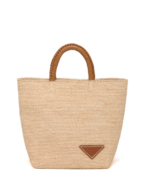 prada raffia tote