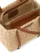 Prada woven raffia tote