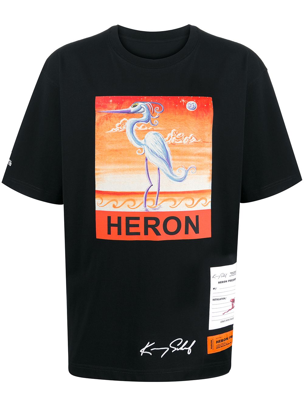 фото Heron preston футболка с принтом