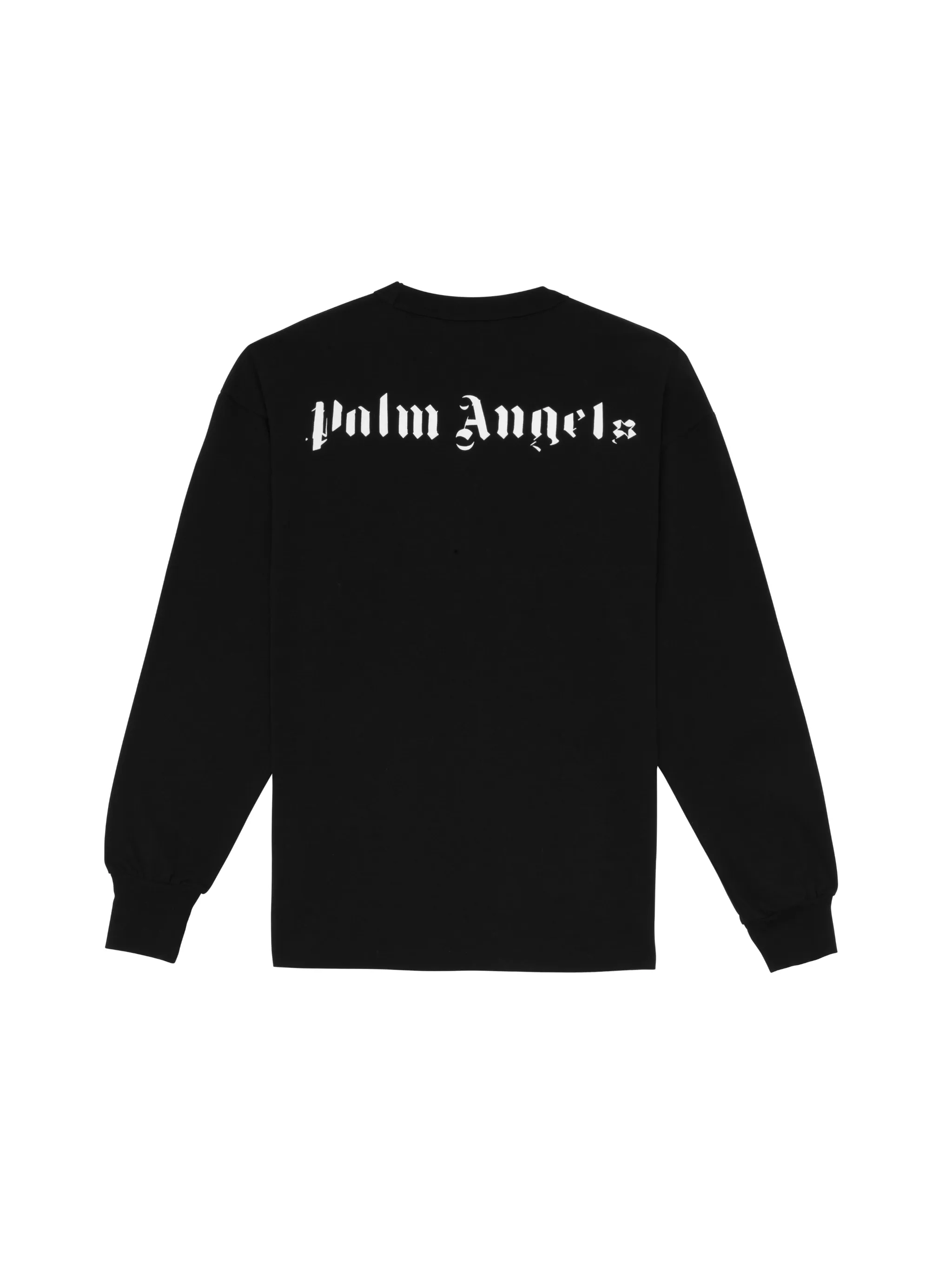 logo print sweatshirt in black - Palm Angels® Official