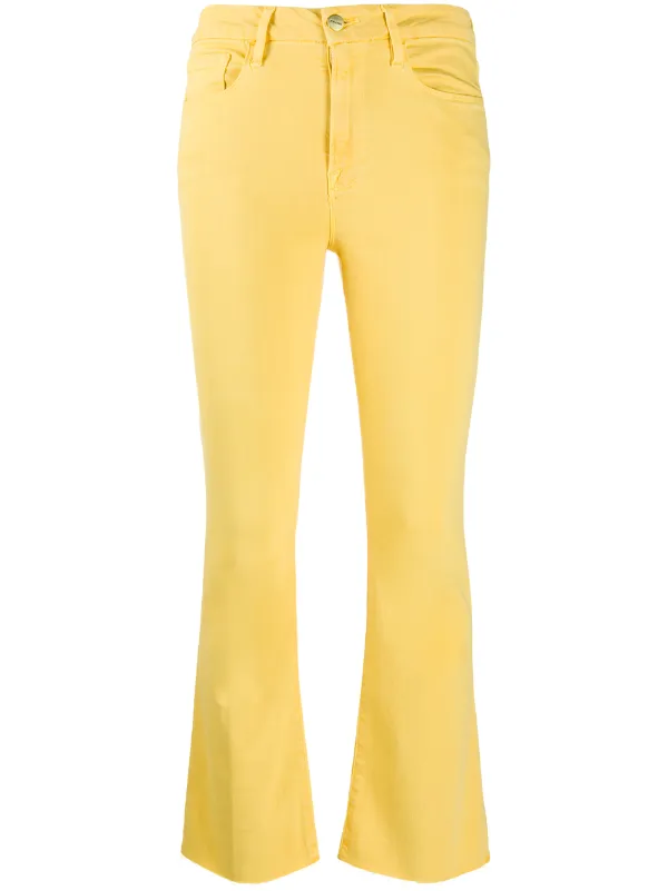 Yellow high rise jeans Clearance