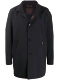 Moorer Hektor singled-breasted coat - Blue