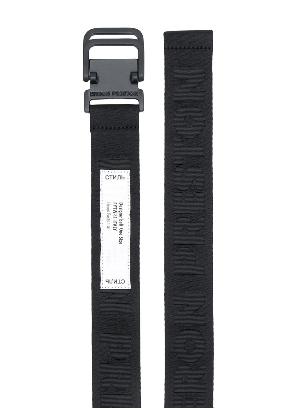 фото Heron preston tactical tape belt black black