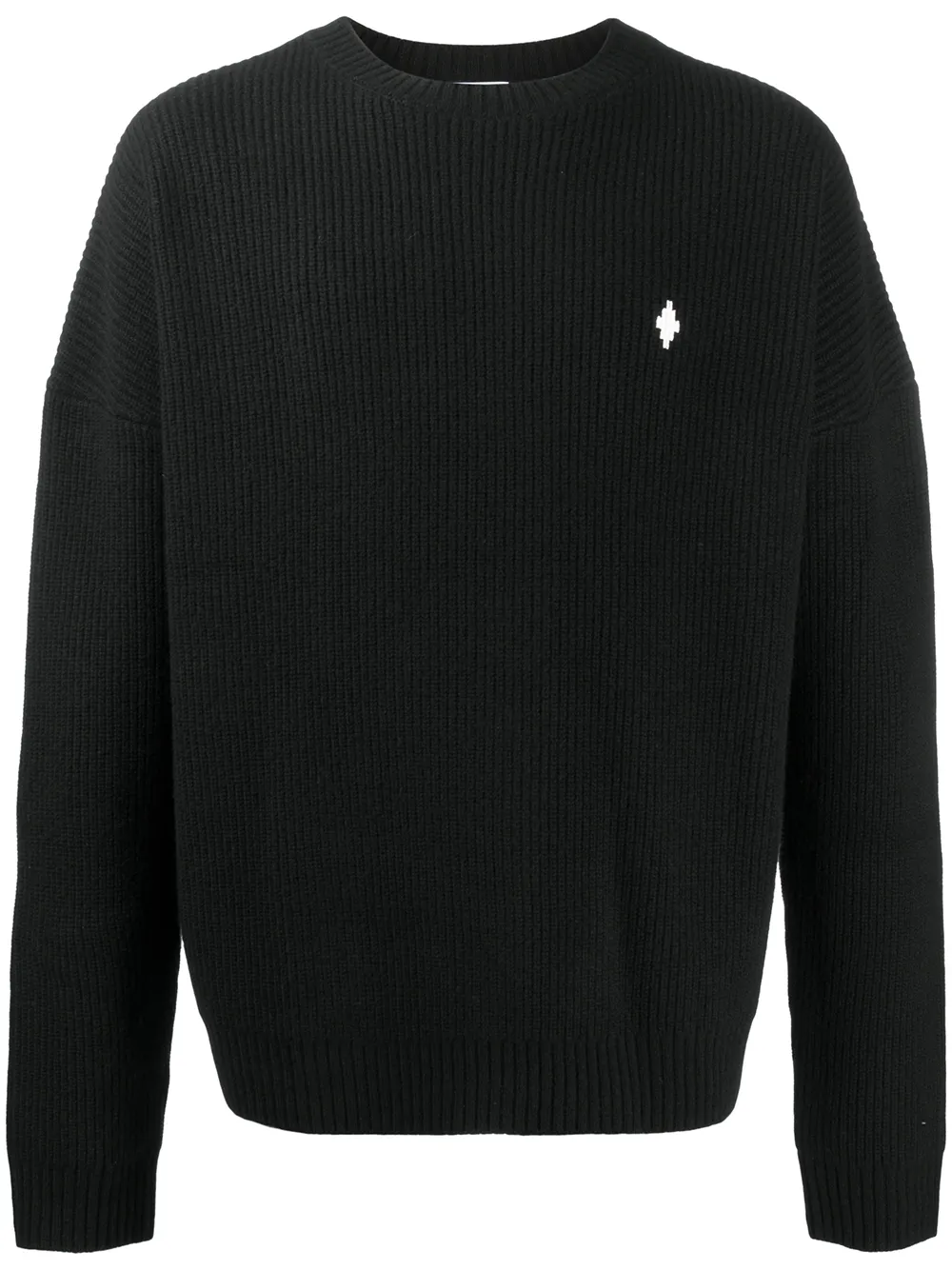 

Marcelo Burlon County of Milan MBCM ribbed-knit wool jumper - Black
