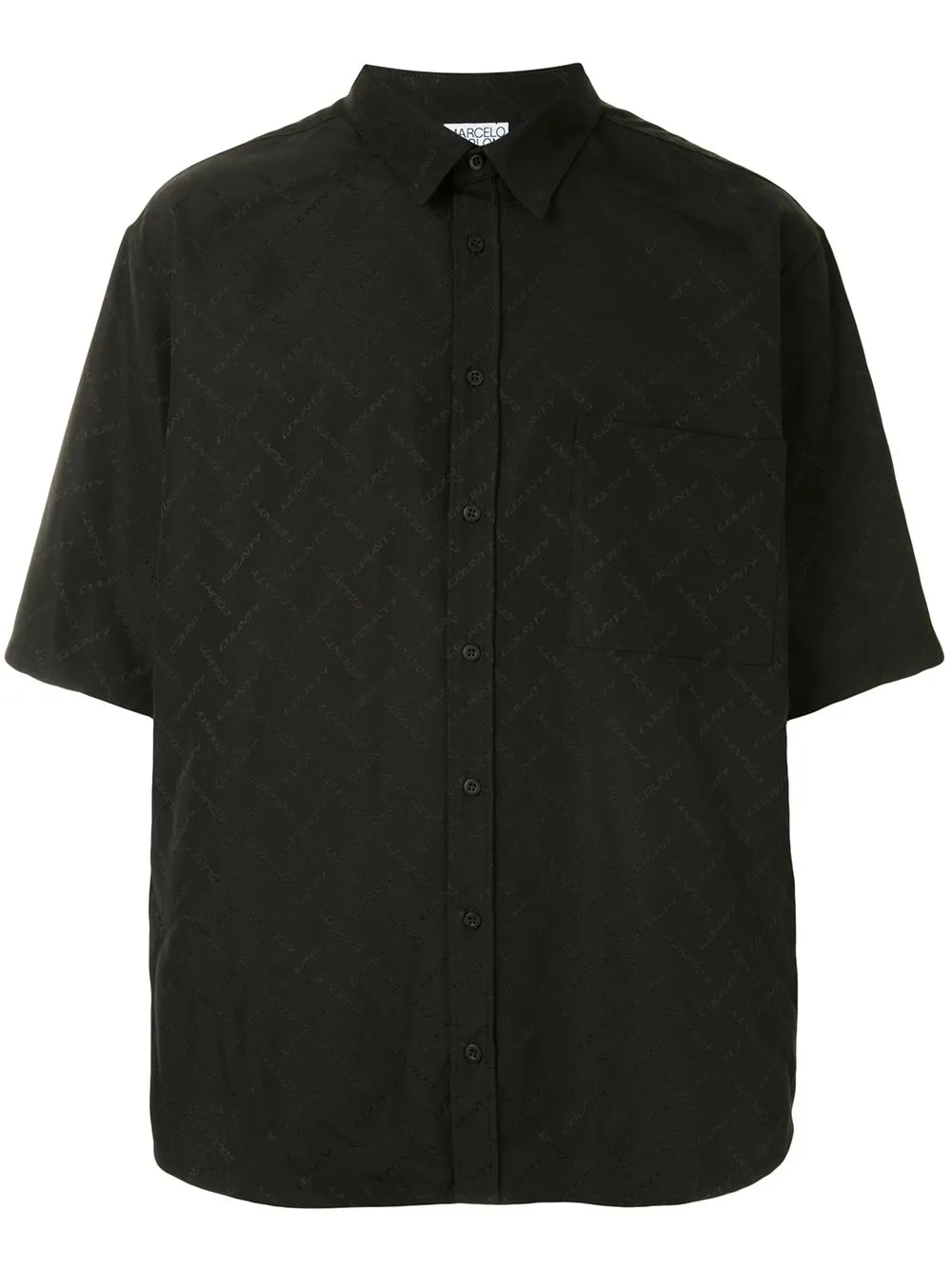 

Marcelo Burlon County of Milan logo print shirt - 1010 BLACK BLACK
