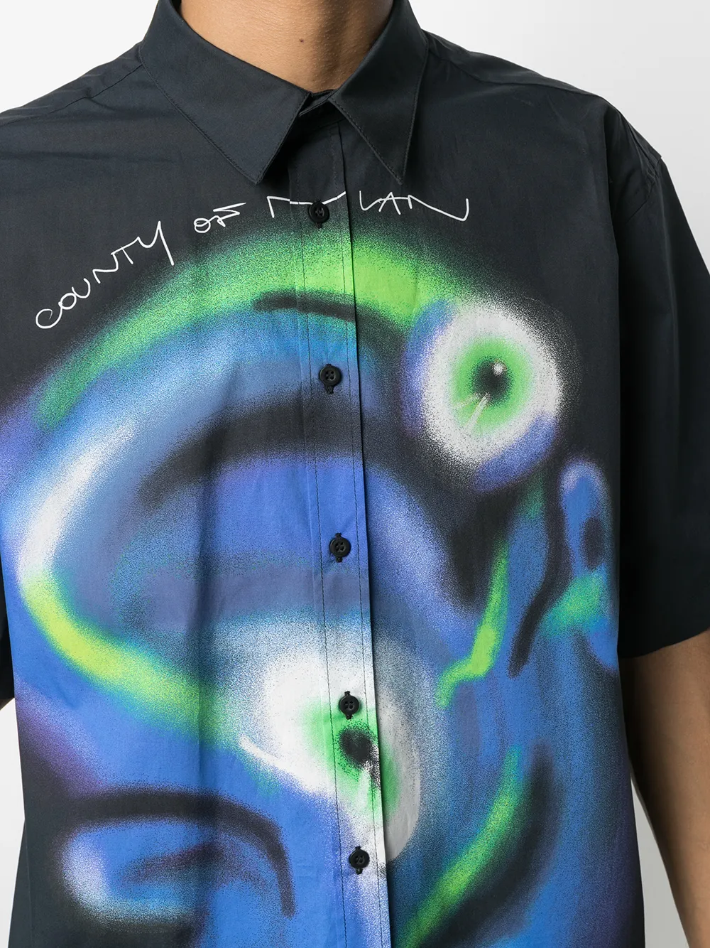 COUNTY OF MILAN Overhemd met print Blauw