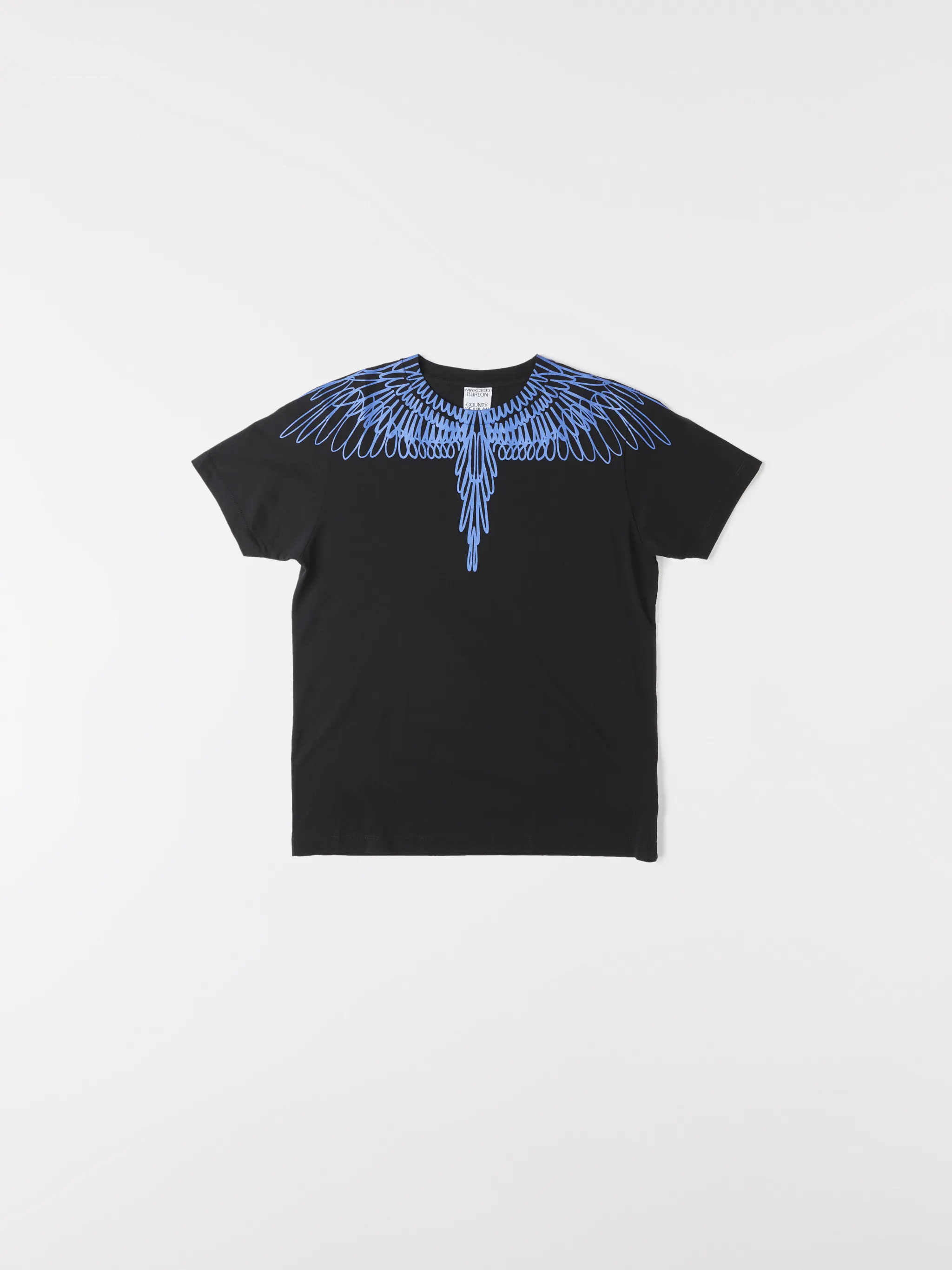 1045 BLACK BLUE Natural (Veg)->Cotton Mock Item Test Order - To Delete from Marcelo Burlon County of Milan. 