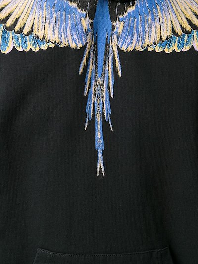 Marcelo Burlon County Of Milan Wings Print Hoodie Black Modes Marcelo Burlon County Of Milan Wings Print Hoodie Black Modes