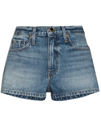 Shop Khaite Charlotte denim shorts with 