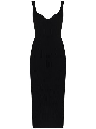 KHAITE Nina ribbed midi dress - FARFETCH