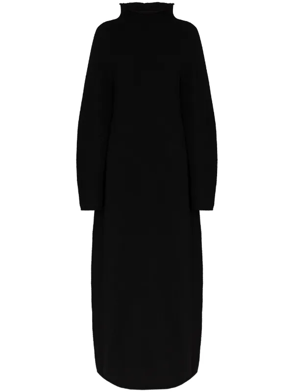 high collar maxi dress