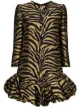 Image 1 of Khaite Lorie zebra-print mini dress