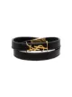 Image 1 of Saint Laurent logo-plaque wraparound bracelet
