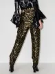 Khaite Magdeline zebra-print tapered trousers