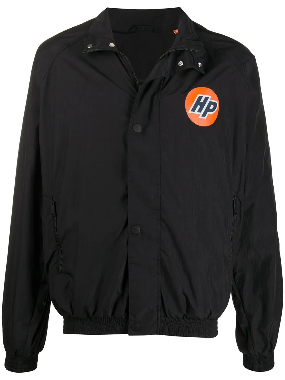 

Heron Preston logo-print buttoned windbreaker - 1001 BLACK/WHITE