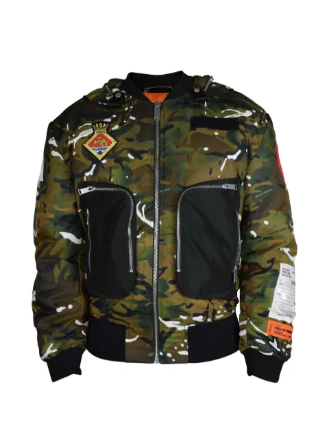 Heron Preston camouflage-print bomber jacket