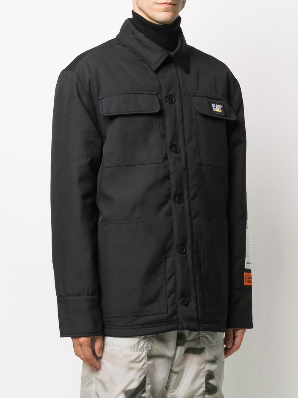 фото Heron preston cat coach jacket black