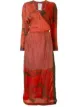 Image 1 of Marine Serre mixed-print surplice dress