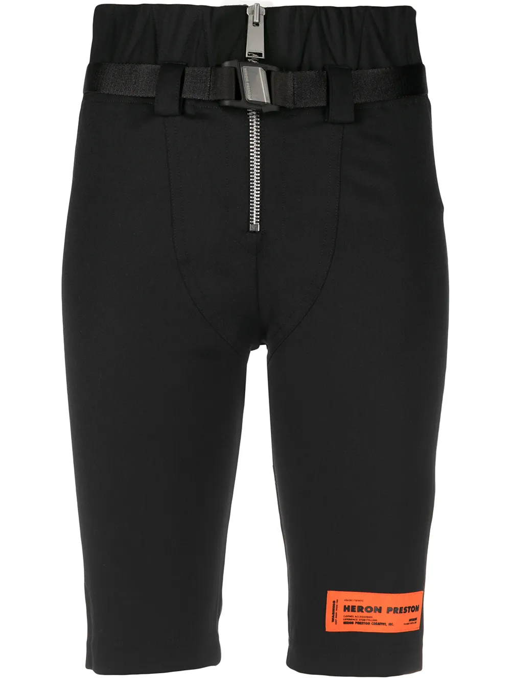 tailored knee-length shorts