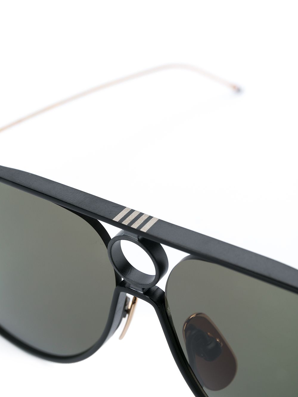 фото Thom browne eyewear tbs115 aviator-frame sunglasses