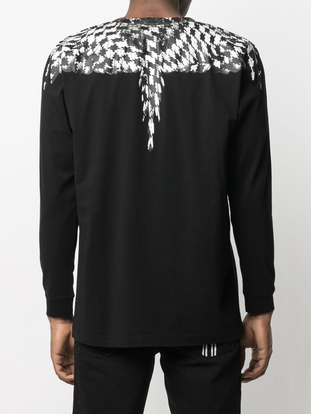 фото Marcelo burlon county of milan marcelo burlon county of milan cmab007f20jer002 1010 black black natural (veg)->cotton