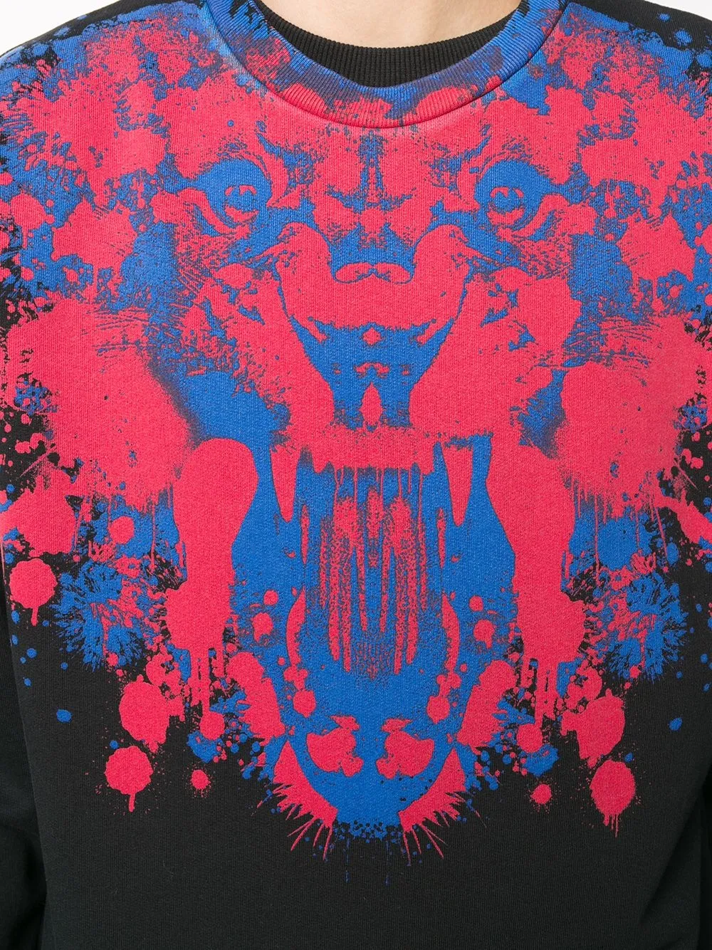 COUNTY OF MILAN Sweater met print 1025 BLACK RED