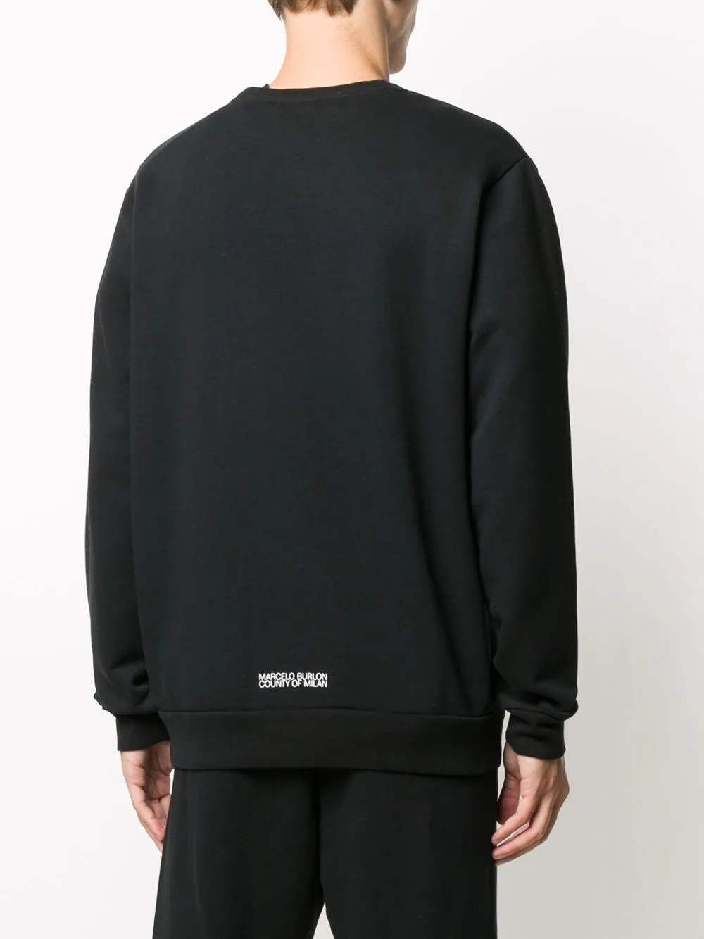 COUNTY OF MILAN Sweater met print 1025 BLACK RED