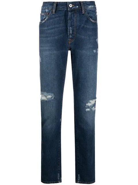 Marcelo Burlon County of Milan Wings ripped-detailing slim-fit jeans
