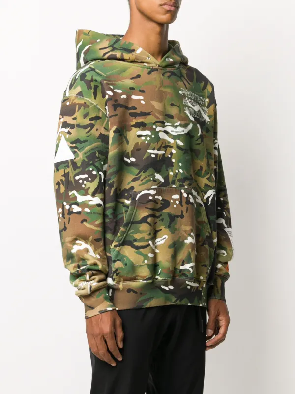 Heron Preston Camouflage Hoodie 2024