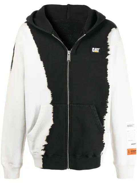 Heron Preston x CAT zip up phantom hoodie