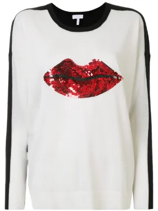 sequin lip jumper