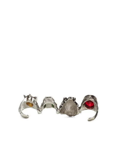 Marcelo Burlon County of Milan four-finger ring